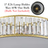 5-Light Modern Gold Crystal Flush Mount Ceiling Light Fixture